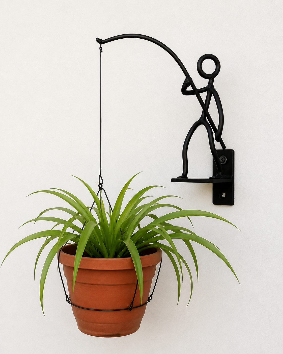 ColgArte Pescador — soporte decorativo para materas colgantes